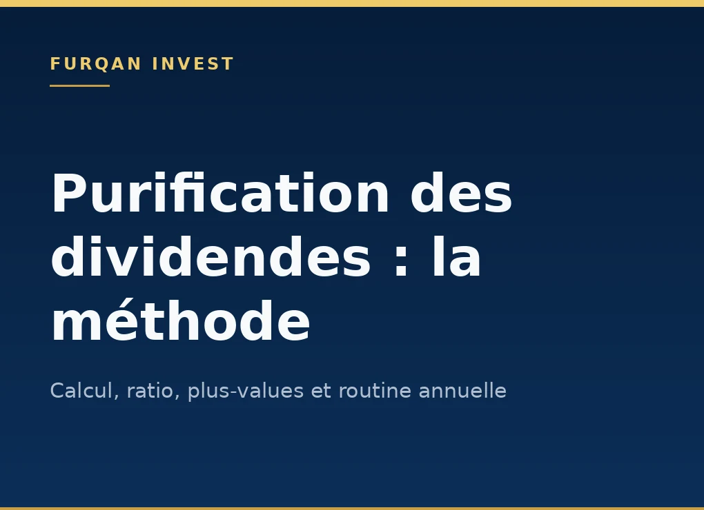 Purification des dividendes : comment la calculer